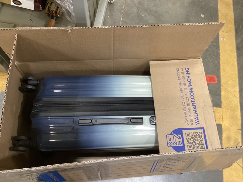 Condition photo showing As Is for Checked Luggage, 24 Inch Hardside Suitcase, Lightweight Hardshell with TSA Lock, Large Suitcase with Spinner Wheels Simple M(Checked-24")