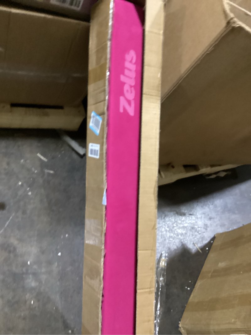 Condition photo showing As Is for ZELUS 8' Folding Gymnastics Balance Beam, Floor Balance Beam w/Carry Handles Anti-Slip Base for Kids, Beginners & Professional Gymnasts 8 ft Pink