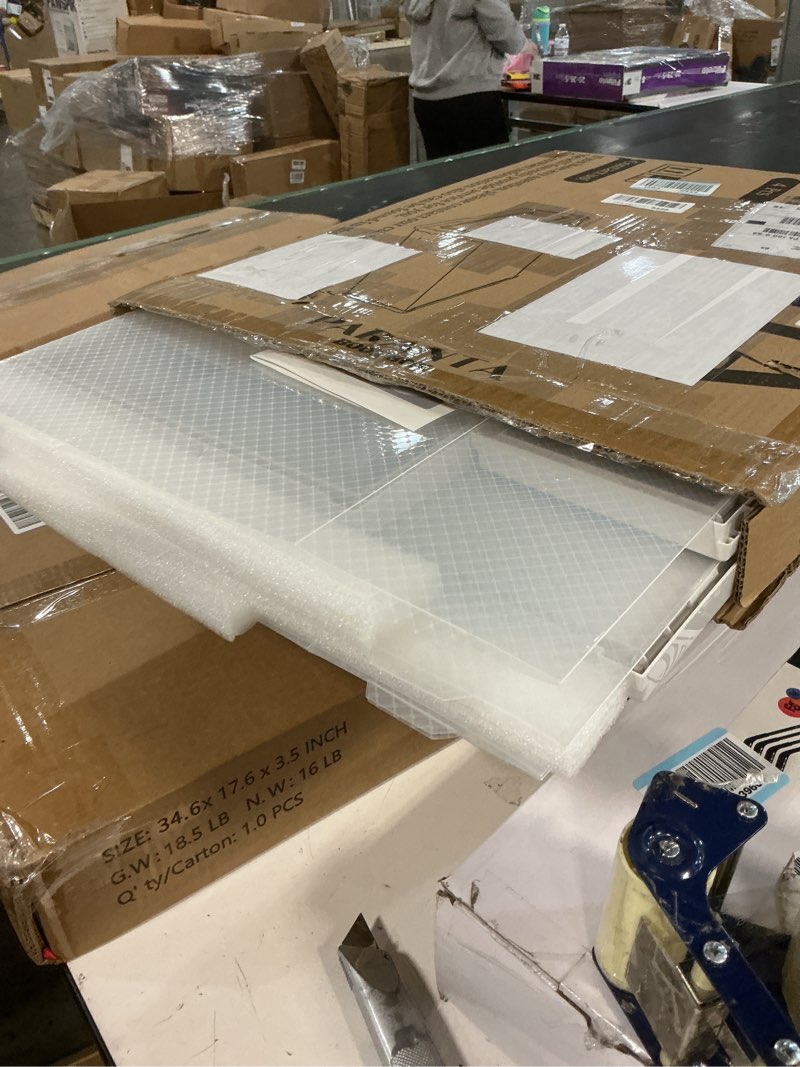 Condition photo showing Good Condition for PARANTA 4-Piece Boot and Shoe Storage Box, Stackable Clear Plastic Shoe Box, Space-Saving Shoe Organizer for Boots, Sneakers, and High Heels, Clear Clear 4pcs