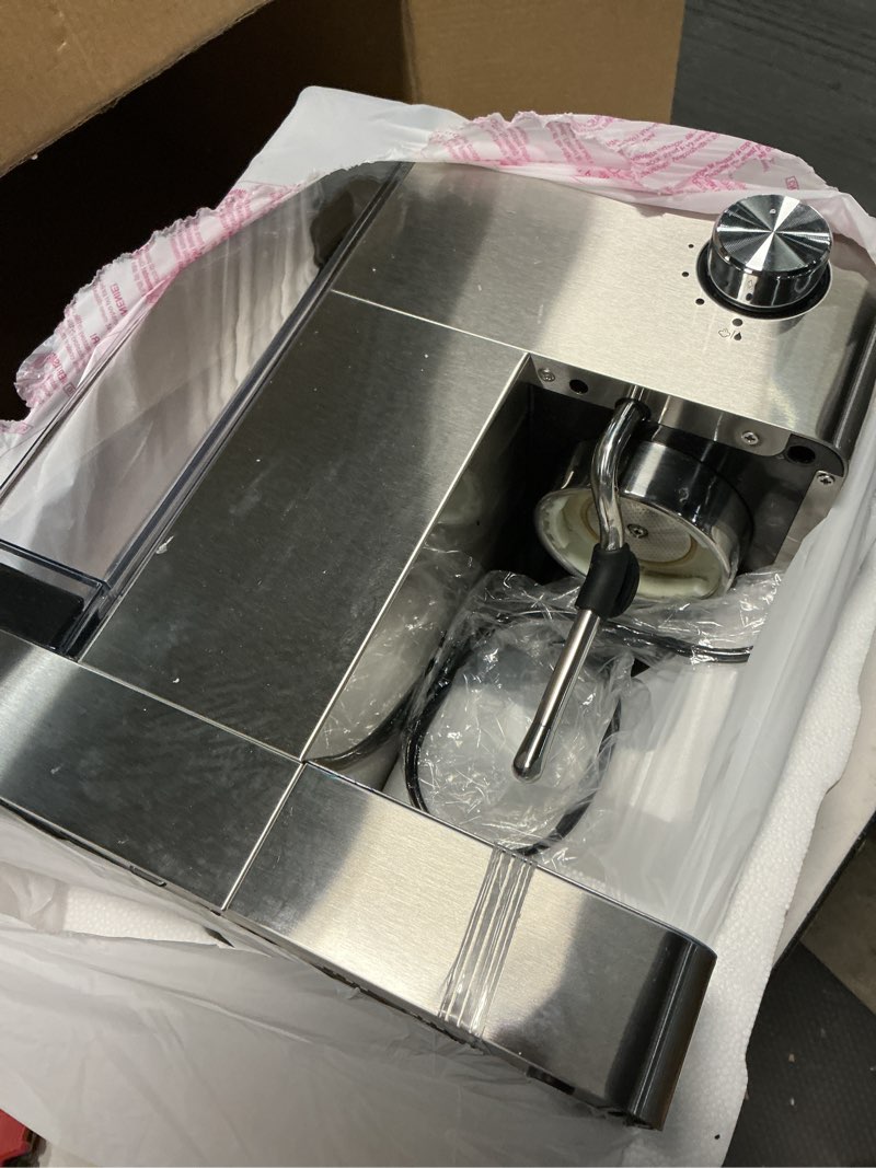 Condition photo showing Good Condition for AIRMSEN Espresso Machines with Burr Grinder, 20 Bar, Milk Frother Steam Wand, Stainless Steel Coffee Maker for Home - Cappuccino Latte & ??Cold Brew?? Iced Coffee Maker & Americano