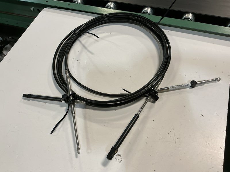 Condition photo showing Good Condition for marine throttle shift control cable 2pcs replacement for cc17914 & 600a gen i remote control fit outboard engines 12ft