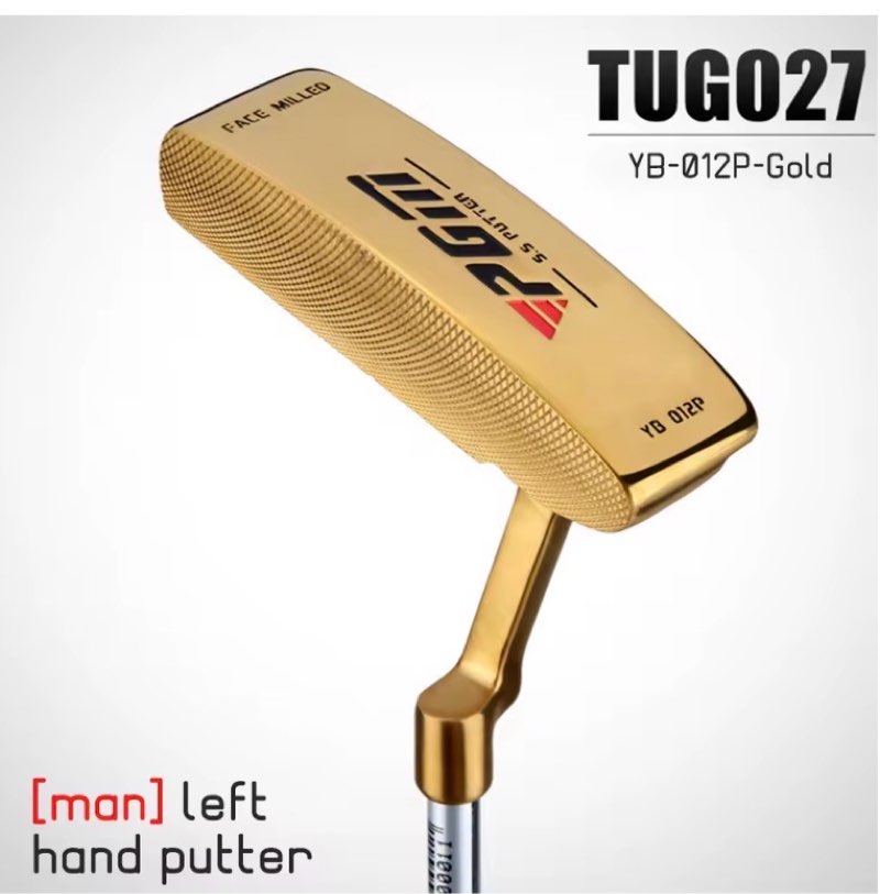  PGM Golf Putter,Men's Left Hand Golf Sports Clubs,Low Center of Gravity Stainless Steel Head Putter Golf Training Aids TUG027