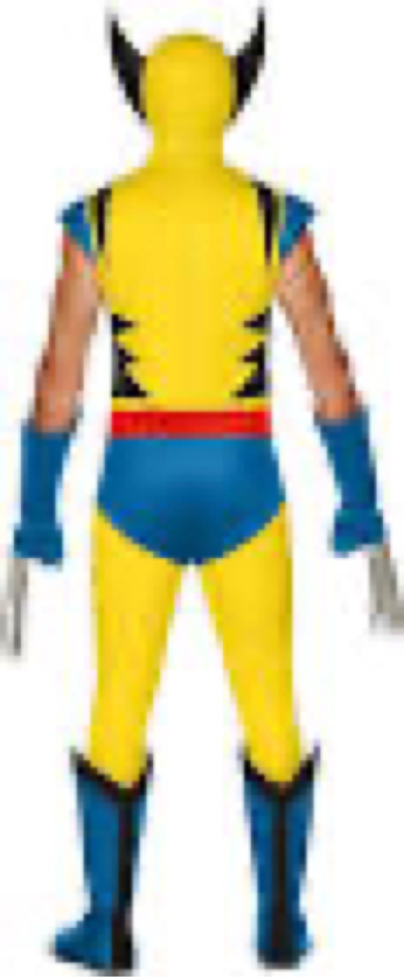 marvel wolverine official adult deluxe zentai halloween costume-deluxe spandex suit with gloves smal