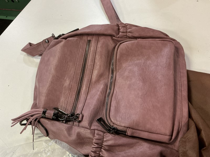 Condition photo showing Good Condition for uromee travel backpack purse for women vegan leather ladies fashion tassel shoulder bag convertible light purple a