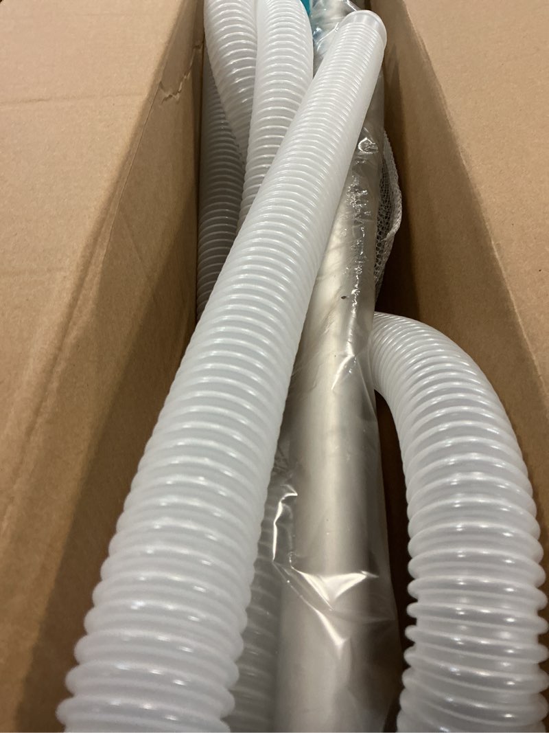 Condition photo showing As Is for Intex 28003E Deluxe Above Ground Pool Maintenance Kit for Minimum 800 GPH Flow Rates with Vacuum, 110" Pole, Wall Brush and 24' Hose (Color May Vary)