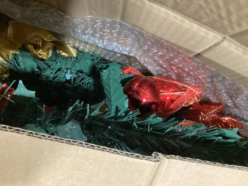 Christmas Tree Fully Decorated Pre-lit 6 Ft Pull Up Pop Up Out Of Box Ready Tree