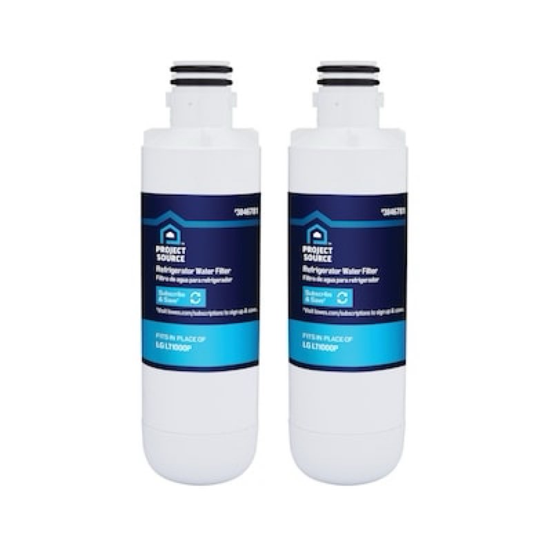 project source twist-in refrigerator water filter l-5-2 fits lg lt1000p 2 -pack