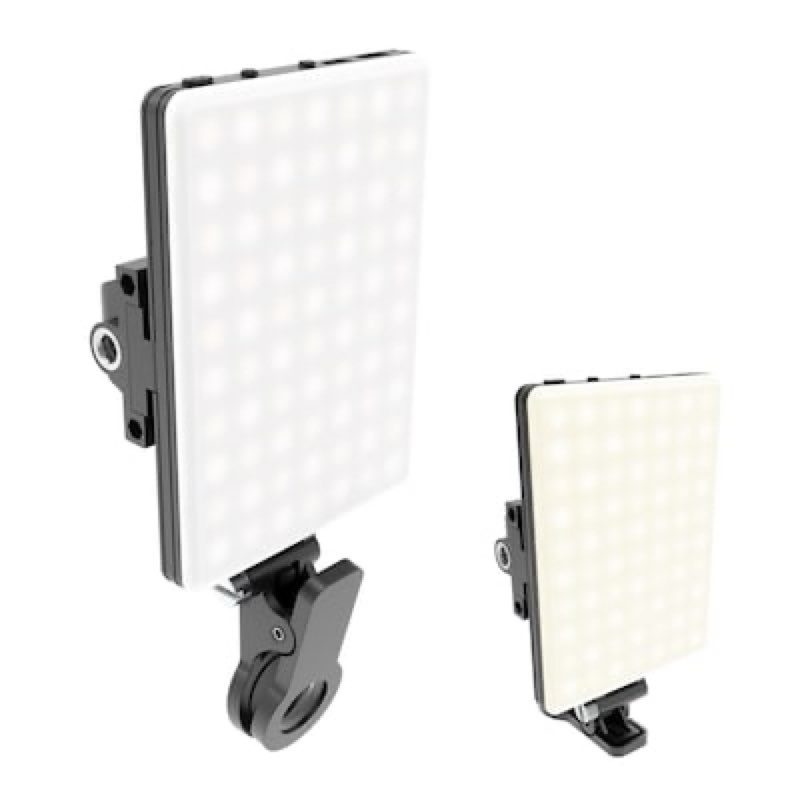 utilitech rechargeable clip-on led light for phone tablet or laptop-