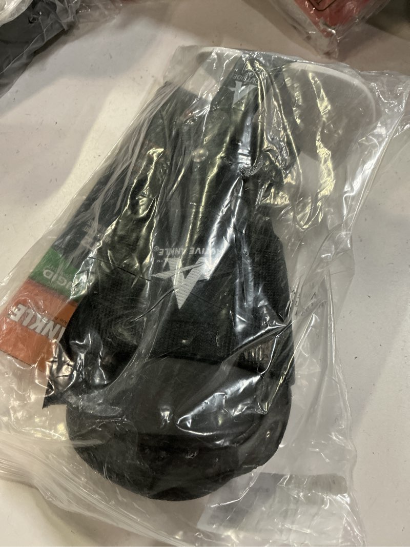 Condition photo showing Good Condition for active ankle t2 ankle brace, medium, black, rigid support for men 7-10 & women 8-11 shoe size, adjustable brace for sprained ankle, volleyball & cheerleading, lightweight eva padding, fits left or right foot black medium