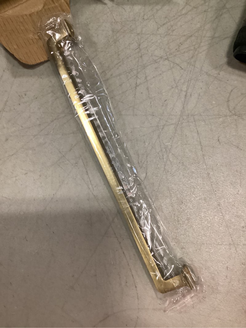 Condition photo showing New/Like New for lot of 10 10-1/2" cabinet door pull handles w screws 10" center to center
