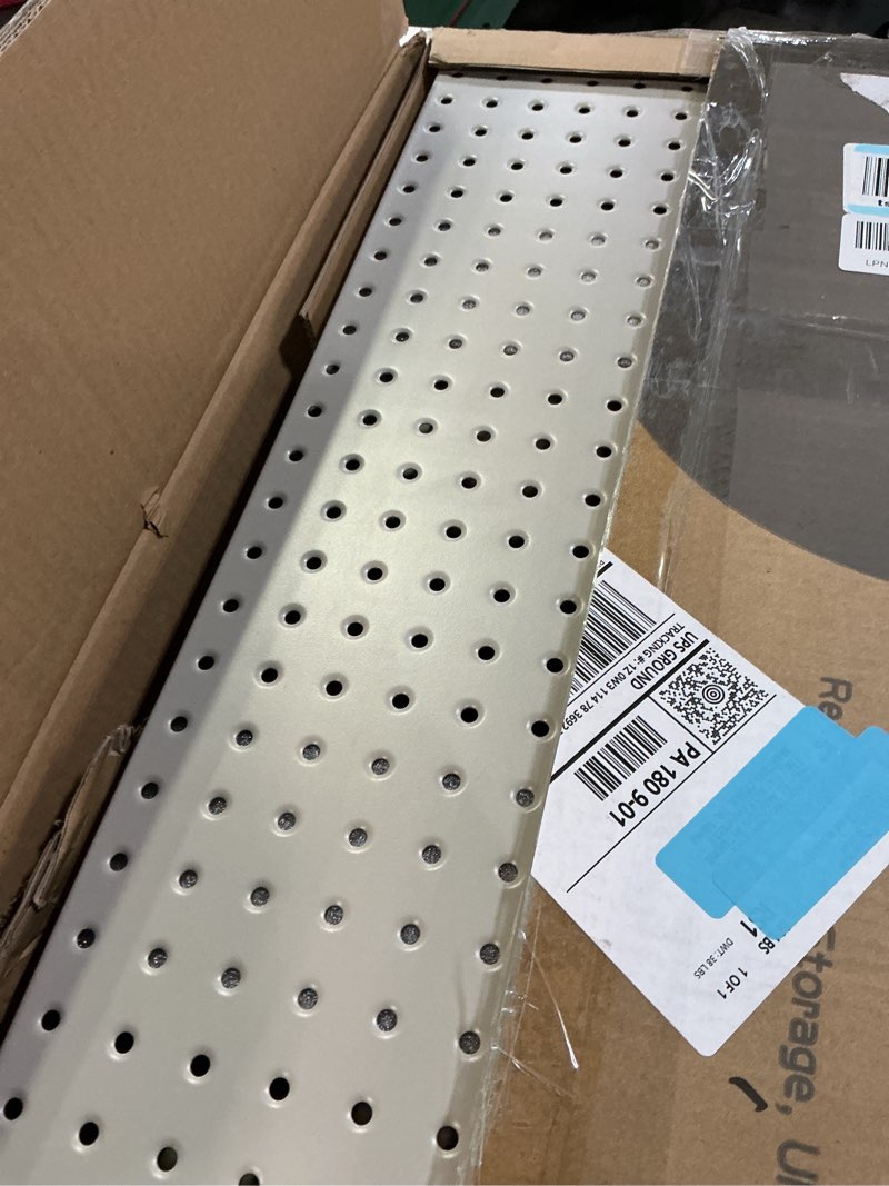 Condition photo showing Good Condition for Ultrawall Pegboard Wall Organizer, 48X 36 inch Garage Storage Pegboard with Hooks Storage Bins Tool Board Panel Tool Organizer