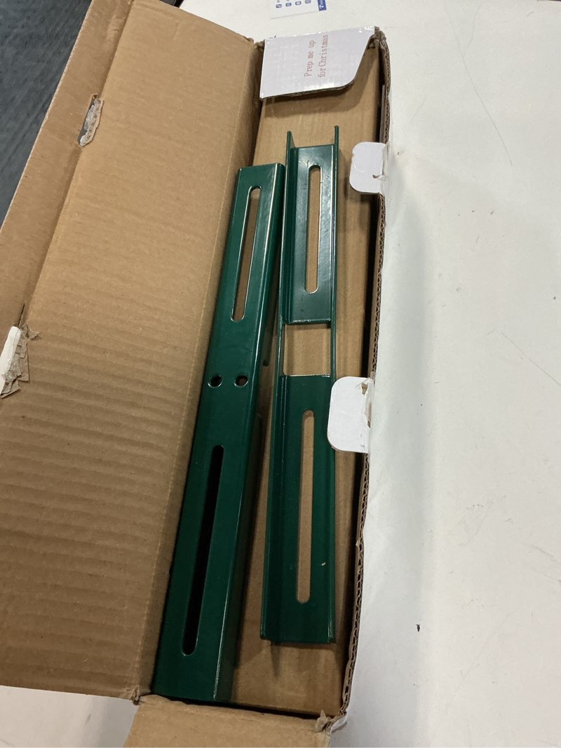 Condition photo showing Good Condition for Blissun Christmas Tree Stand Base with Wheels, Movable Christmas Fake Tree Holder, Fits up to 7.5 FT Artificial Trees, Plant Caddy with Wheels, Plant Taxi, Plant Dolly Cart After Christmas (Green)