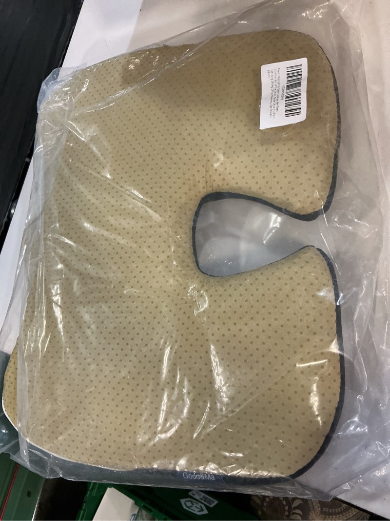 Condition photo showing New/Like New for gooo&ma car seat cushion & office chair pad - air fiber breathable u-shape cooling cushion for tailbone comfort, driving, desk & gaming, ergonomic washable seat pad with non-slip base(black) black 13.8?*17.7?