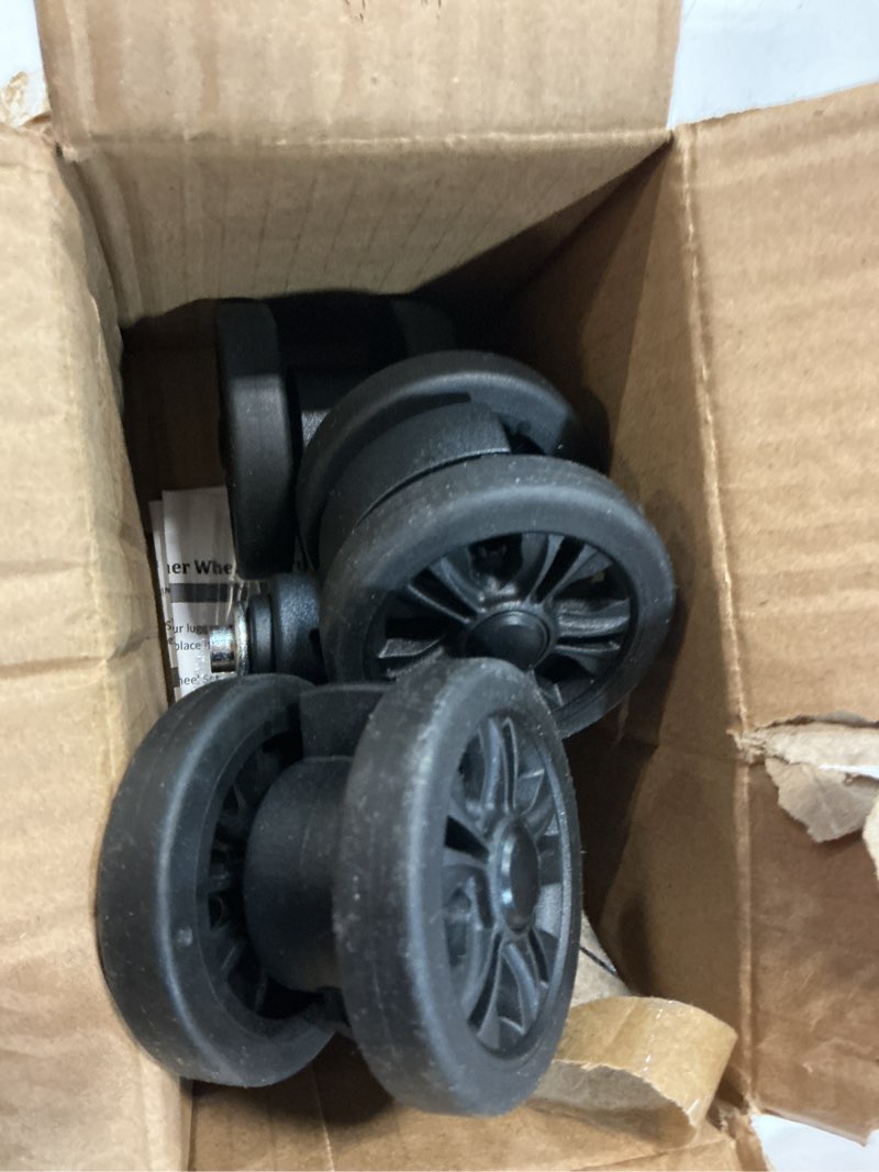 Condition photo showing Good Condition for zoofen luggage wheels replacement 4 pcs suitcase replacement wheels wear-resistant spinner wheels for suitcase repair?zln-2?black