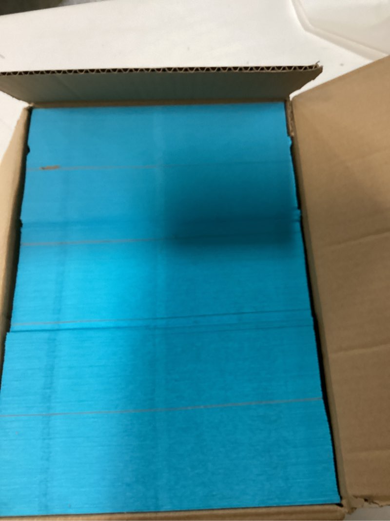 Condition photo showing New/Like New for #10 blue envelopes self seal, 500/pack, colored envelopes letter size 4 1/8 x 9 1/2 inch, business envelopes for cards, invitations, holiday, postcards, gifts, 32lb heavyweight paper blue | peel & seal #10 | 500 count