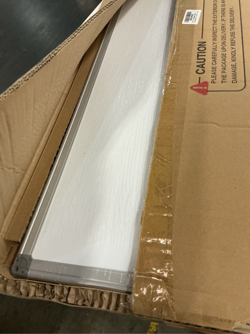Condition photo showing New/Like New for 36" x 12" magnetic white board, long whiteboard wall hanging vertical board, to-do list narrow mini small portable dry erase board for walls whiteboard-a 36"w x 12"h
