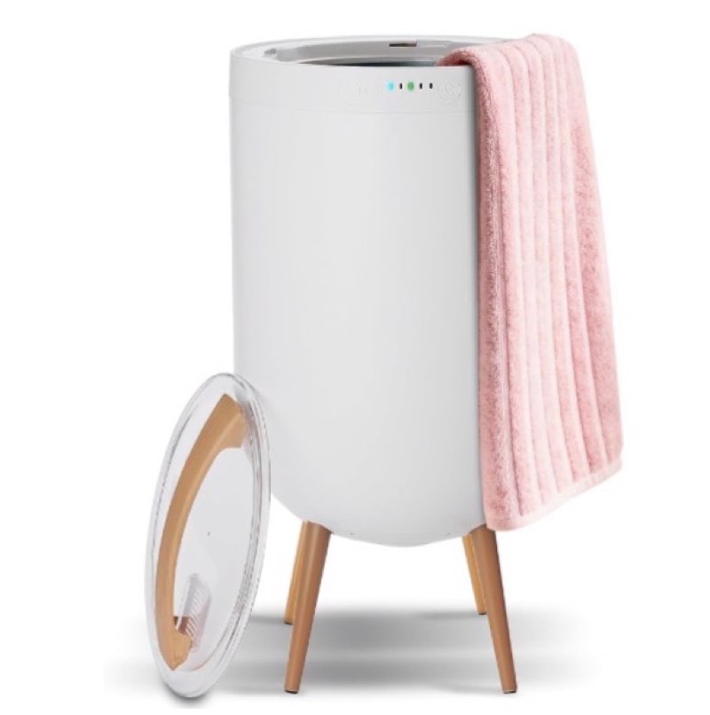 warmder towel warmer, 25l towel warmer bucket for bathroom - speaker & ambient light, adjustable tim