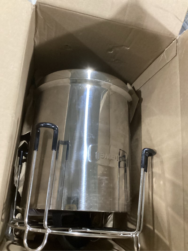 Condition photo showing As Is for waterdrop gravity-fed water filter system, reduces lead and up to 99% of chlorine, nsf/ansi 42&372 standard, with 2 black carbon filters and metal spigot, king tank series, wd-tk-a advanced system