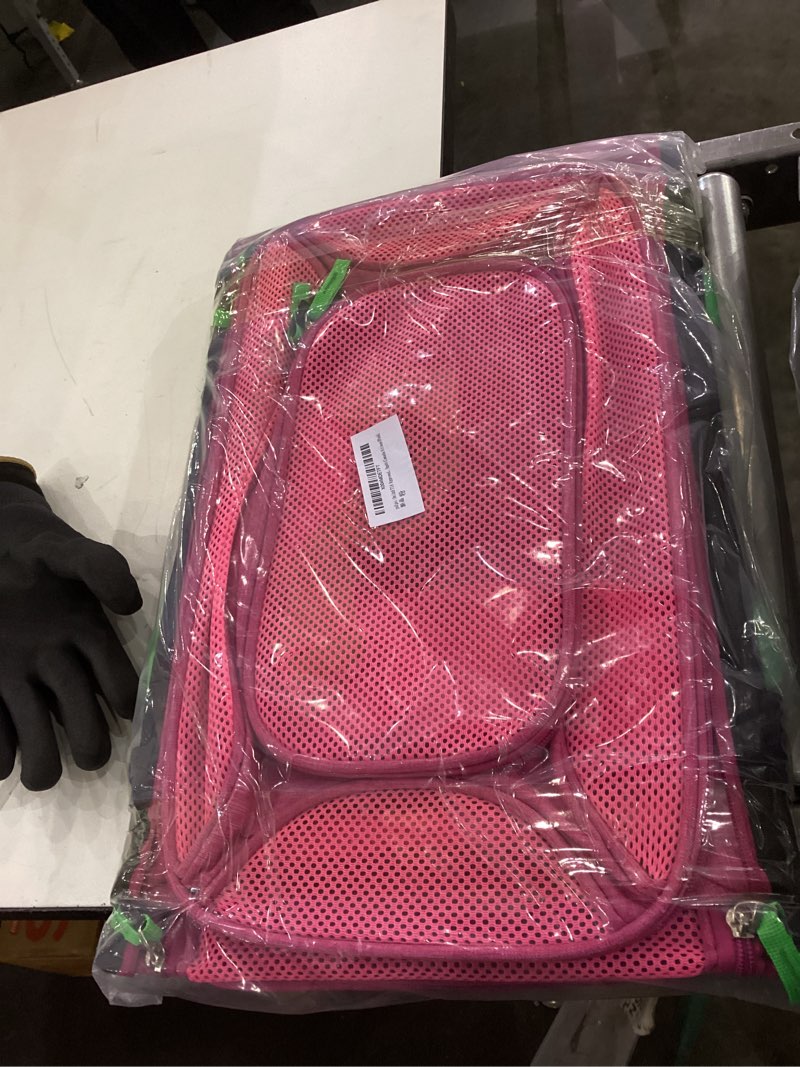 Condition photo showing New/Like New for 19x13x9 TSA Approved top Expandable pet Carrier for Small Dog Puppy cat up to 10 lbs Weight and 18'' Length, for Southwest Spirit Canada Airlines(Black) 19.0"L x 13.0"W x 9.0"H all black