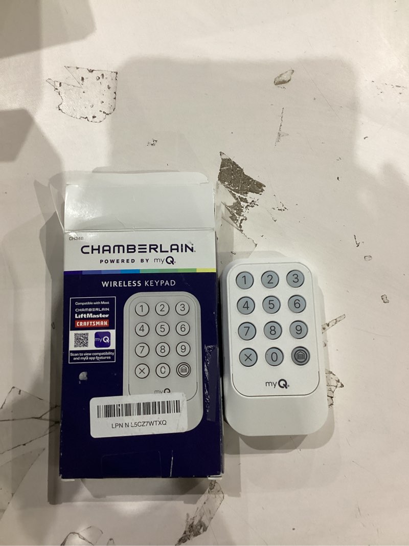 Condition photo showing Good Condition for chamberlain myq wireless garage door keypad ch348 wireless garage door keypad