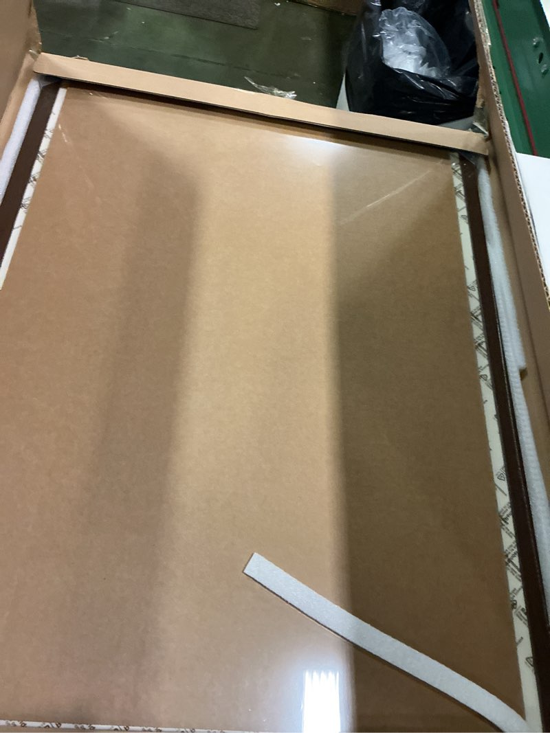 Condition photo showing New/Like New for 18x24 Poster Frame, Solid Oak 18 x 24 Poster Frames Matted to 16x20, 24x18 Natural Wooden Frame Horizontal or Vertical Wall Mounting, (Walnut Set of 1) 18x24 in - 1P Walnut