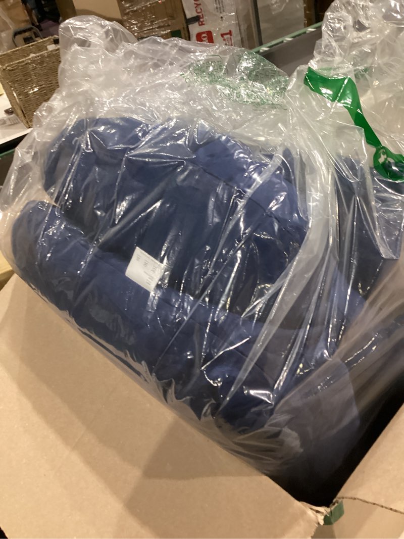 Condition photo showing Good Condition for waterproof wicker chair cushions of 4 pieces premium thick cushions, all weather outdoor loveseat cushions for patio seat, 2 loveseat and 2 u-shaped cushions, bright blue 4#