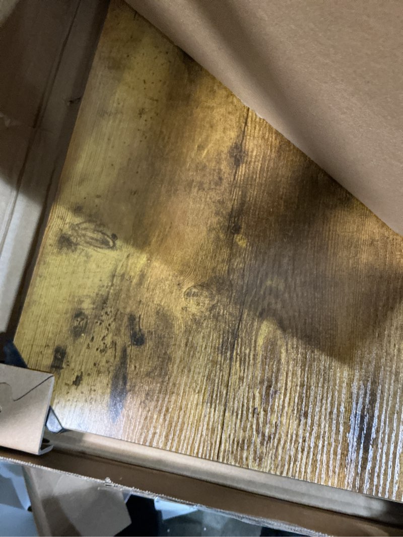 Condition photo showing Good Condition for marsail whole table top, 55" x 30" inch one-piece standing desk top, 6" extra wide,1.18" thick rectangular rustic wood board for height adjustable desk & home office rustic brown 55" x 30"