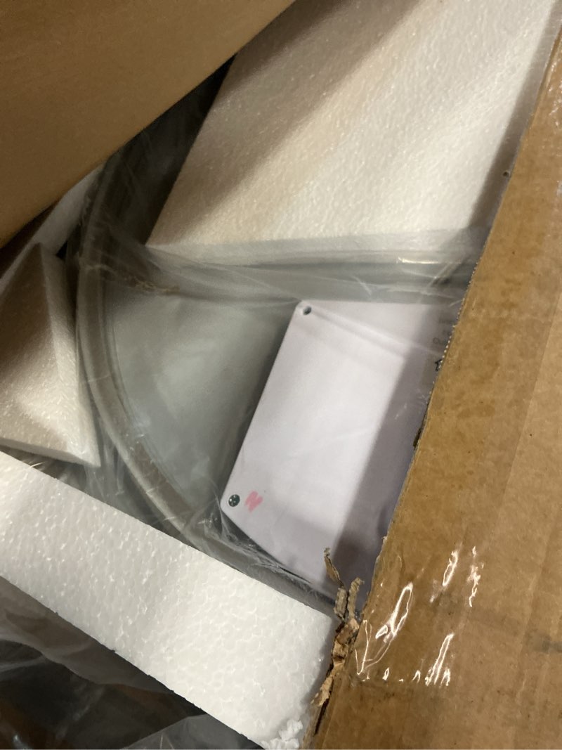Condition photo showing Good Condition for led bathroom mirror 30 inch round bathroom mirror with lights, circle led mirror, wall mounted lighted bathroom with 3 colors brightness, anti-fog, dimmable, shatter-proof 3 colors 30"l x 30"w