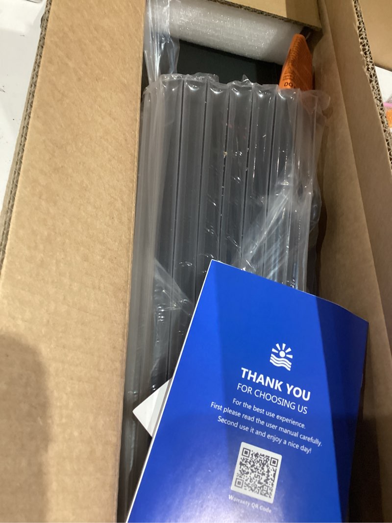 Condition photo showing Good Condition for Baseboard Heater with Fireplace - 1500W Electric Fireplace Heater with Realistic 3D Flame Effect, Adjustable Thermostat Space Heater for Large Room, Office&Bedroom, Tip-Over&Overheat Protection Classic Black