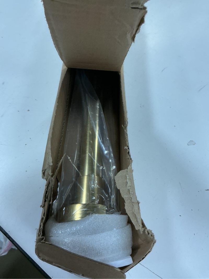 Condition photo showing As Is for Shower Curtain Rod Tension- No Drill Non-Slip Spring Tension Shower Rod for Window or Bathroom, 43-73 inches Metal Steel, Light Gold 43-73 Inches Light Gold