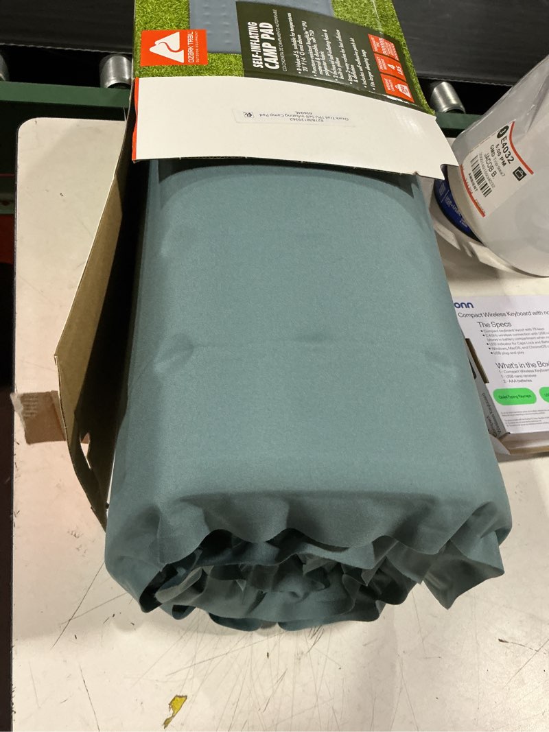 Condition photo showing As Is for ozark trail self-inflating large rectangular sleeping pad