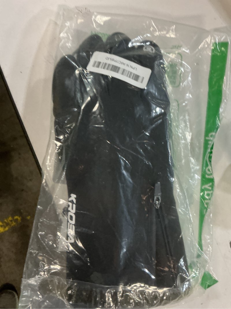 Condition photo showing Good Condition for krosa Winter Gloves For Men Women Made with 3M Thinsulate, Waterproof Ski Gloves for Cold Weather with 10 Touchscreen Fingers Black Large