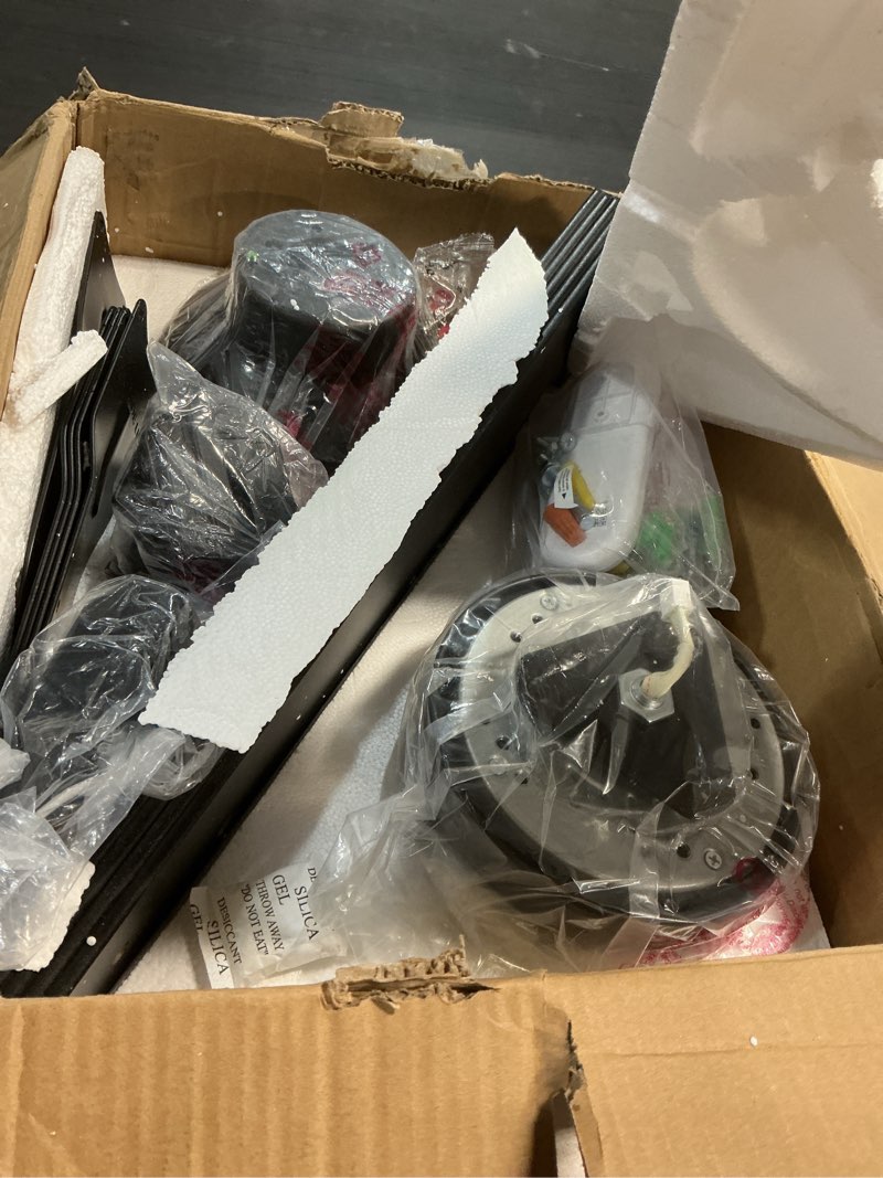 Condition photo showing Good Condition for addlon ceiling fans with lights, 52 inch flush mount ceiling fan with remote control, wall remote, reversible, 5cct, dimmable, noiseless dc motor, black low profile ceiling fan for bedroom, farmhouse 52 inch black