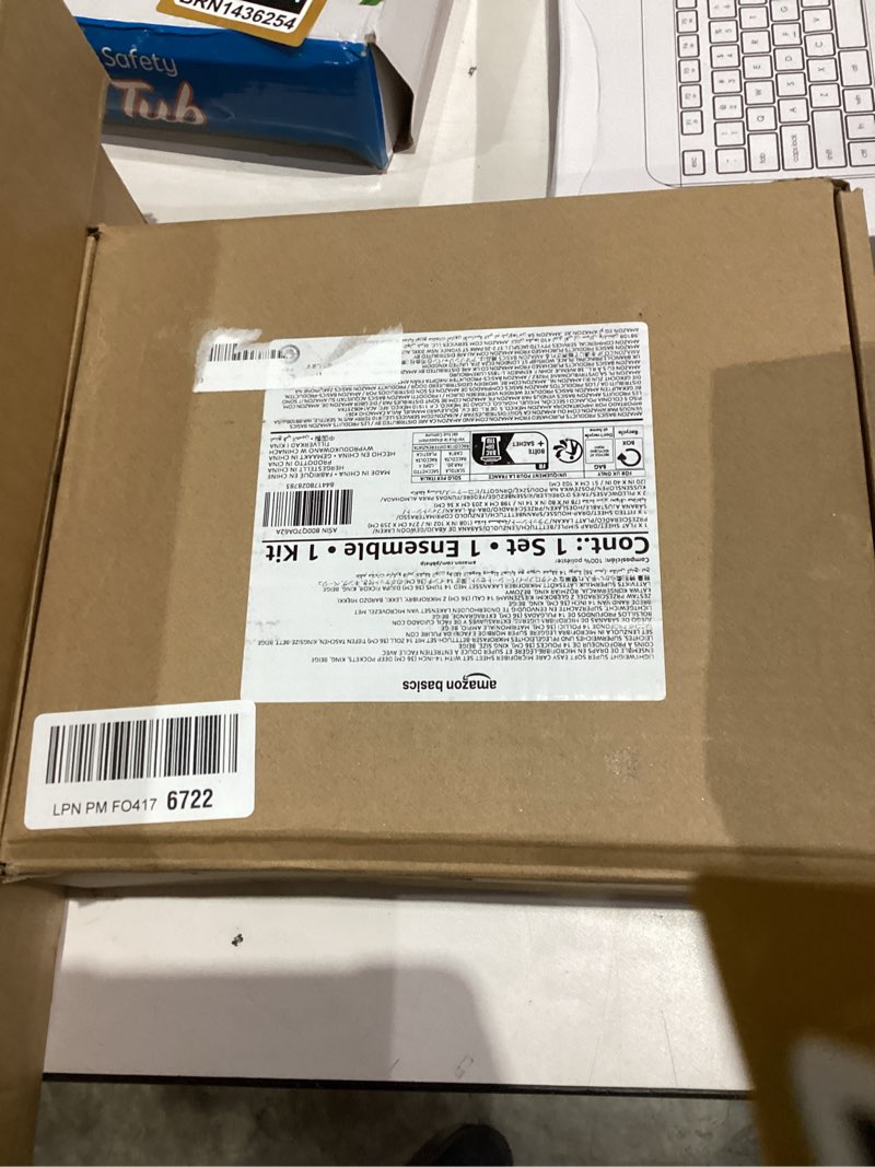 Condition photo showing New/Like New for Amazon Basics Lightweight Super Soft Easy Care Comfortable Microfiber 4-Piece Bed Sheet Set with 14-Inch Deep Pockets, King, Beige, Solid Beige King