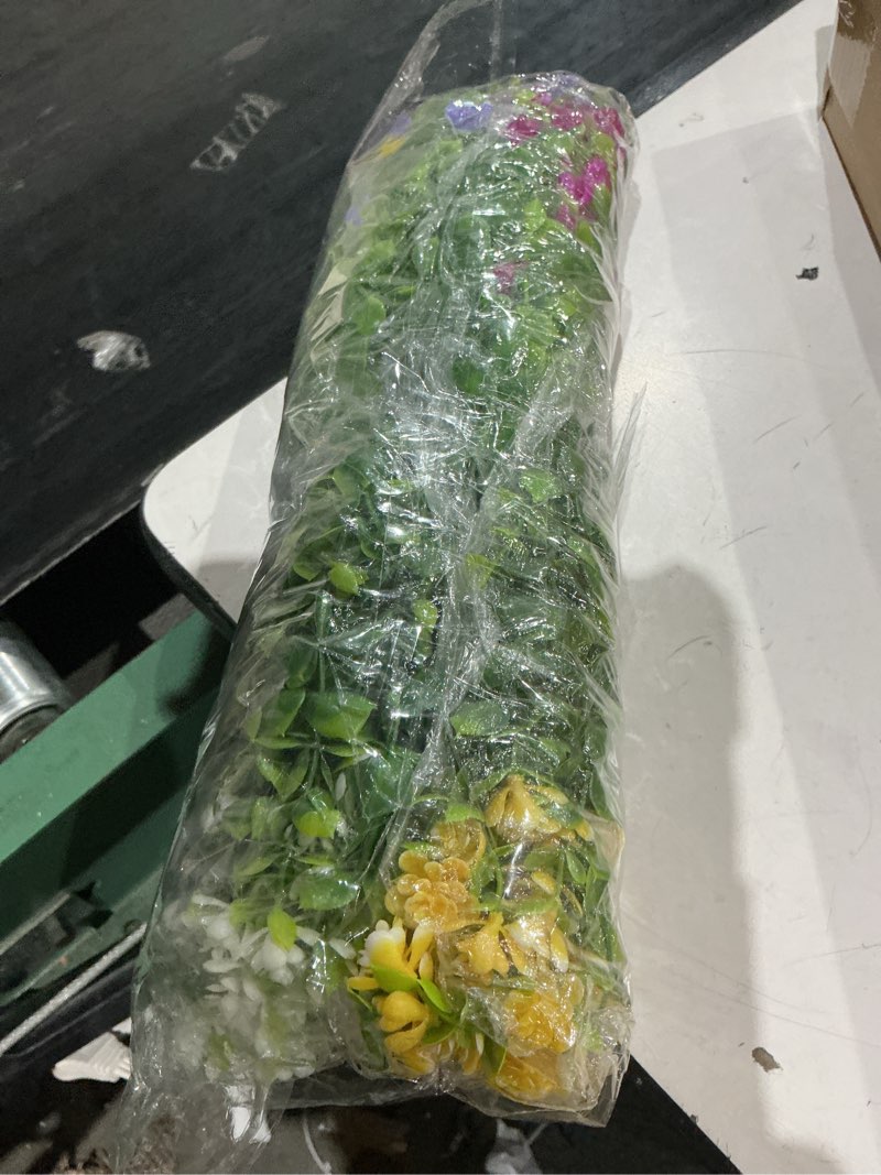 Condition photo showing Good Condition for 8 bundles outdoor artificial fake flowers uv resistant no fade boxwood faux plastic shrubs plants for garden patio porch window box home wedding farmhouse hanging décor mix colors 8