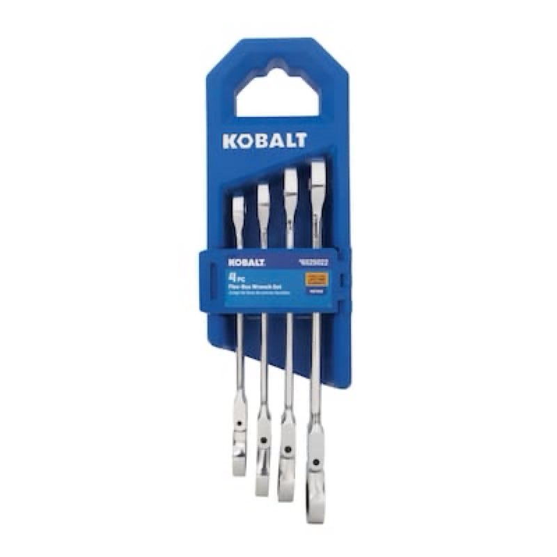 Kobalt 4 -Piece Set Metric Flexible Head Ratchet Wrench