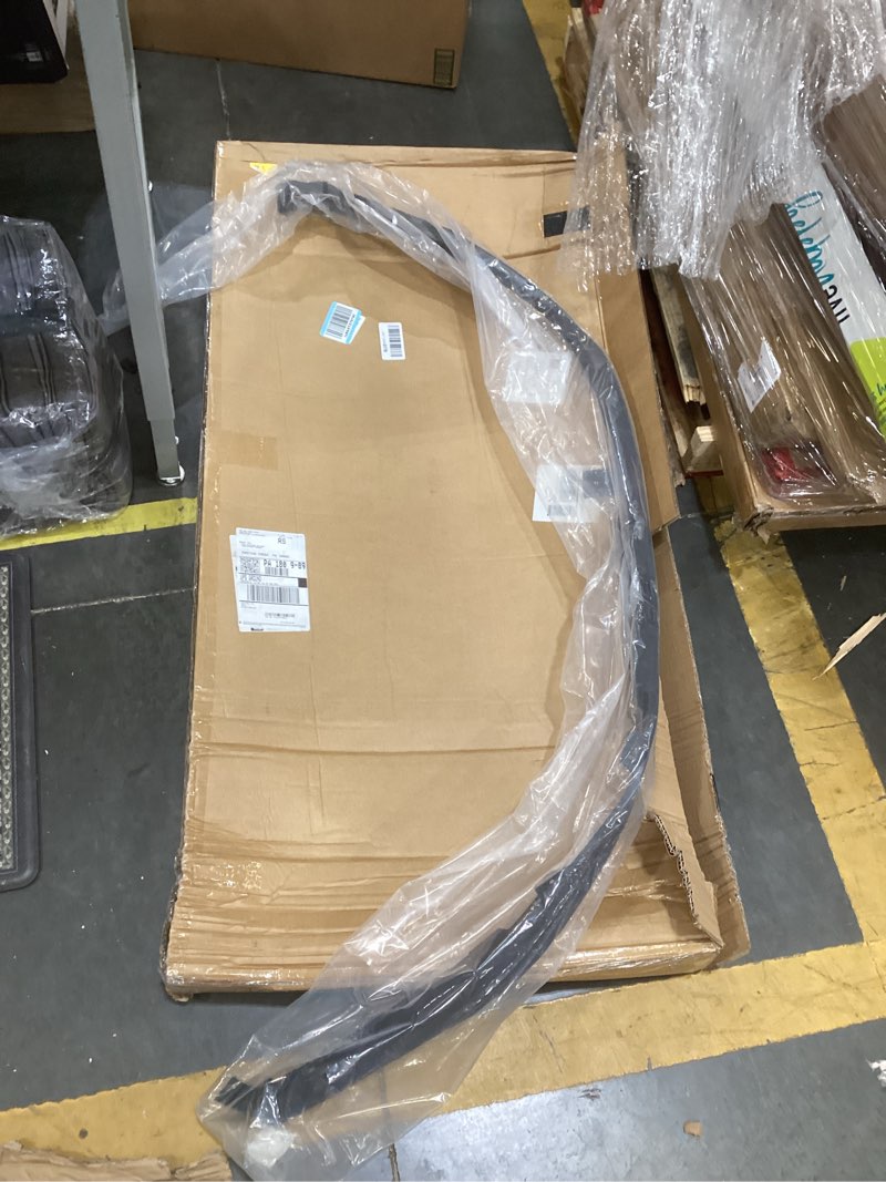 Condition photo showing As Is for 2.15 inches front bumper lower valance panel deflector air dam fit for 2023 2024 2025 ford f250 f350 super duty tremor model only matte black car bumper assembly pc3z17626ca