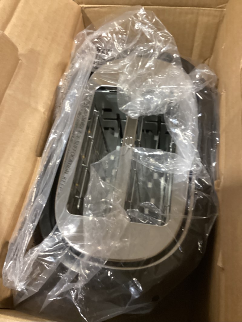 Condition photo showing Good Condition for hamilton beach 2 slice extra wide slot toaster with bagel & defrost settings, shade selector with 7 browning levels, toast boost, auto shutoff, black & stainless steel (22633)