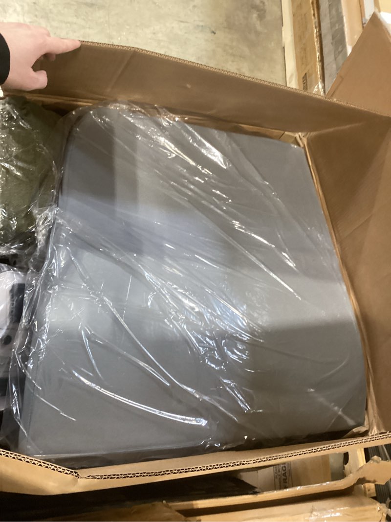 Condition photo showing As Is for Swivel Accent Chair, Upholstered Barrel Chair with Washable Slipcover for Living Room Bedroom Reading Waitingroom,Green Green Swivel Chair