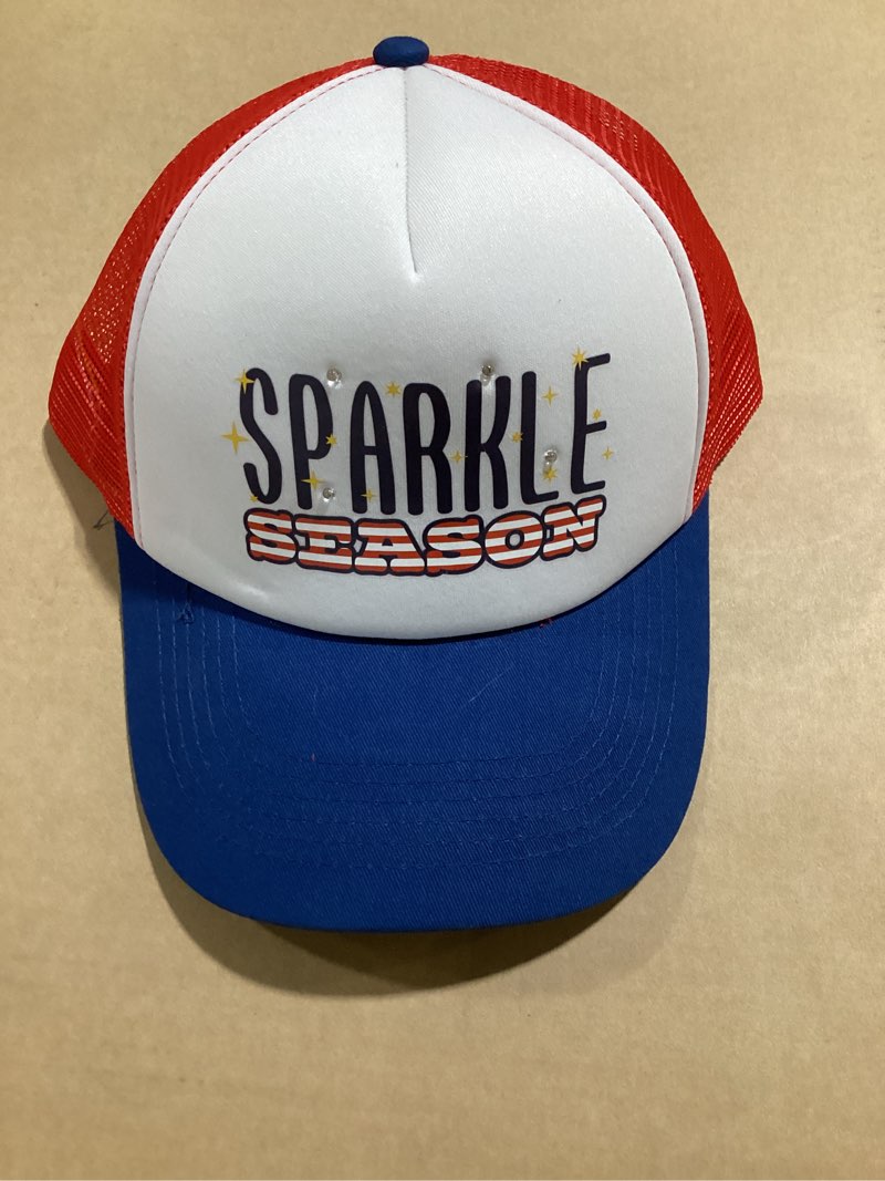 Condition photo showing Good Condition for sparkle season trucker hat