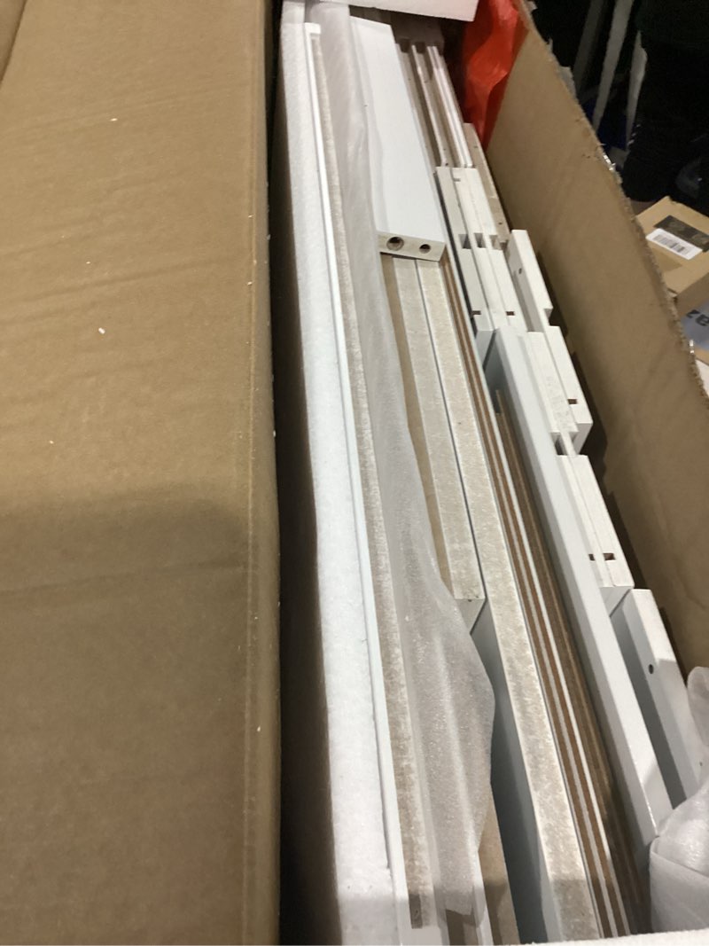 Condition photo showing Good Condition for vasagle floor storage cabinet, freestanding storage unit with 3 drawers, 1 adjustable shelf, for bathroom living room dining kitchen, 11.8 x 23.6 x 31.5 inches, cloud white ubbc049wh01s