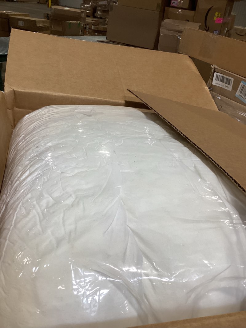 Condition photo showing New/Like New for elemuse queen mattress topper for back pain, extra thick mattress pad cover, plush soft pillowtop with elastic deep pocket, overfilled down alternative filling white queen