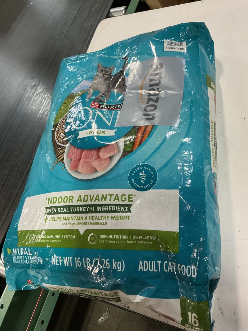 Condition photo showing New/Like New for purina one natural, low fat, weight control, indoor dry cat food, +plus indoor advantage - 16 lb. bag 16 pound (pack of 1)