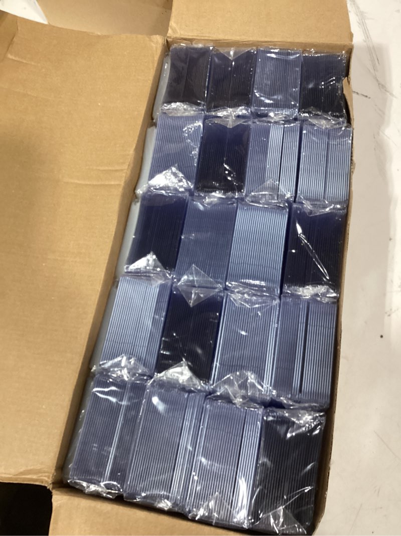 Condition photo showing New/Like New for 1000 Card Sleeves Top Loaders for Cards, 3" x 4" Hard Plastic Toploaders, Baseball Card Protectors, Trading Card Holder for Football Sports Cards (500 Toploaders + 500 Penny Sleeves) 500 Hard Sleeves + 500 Soft Sleeves