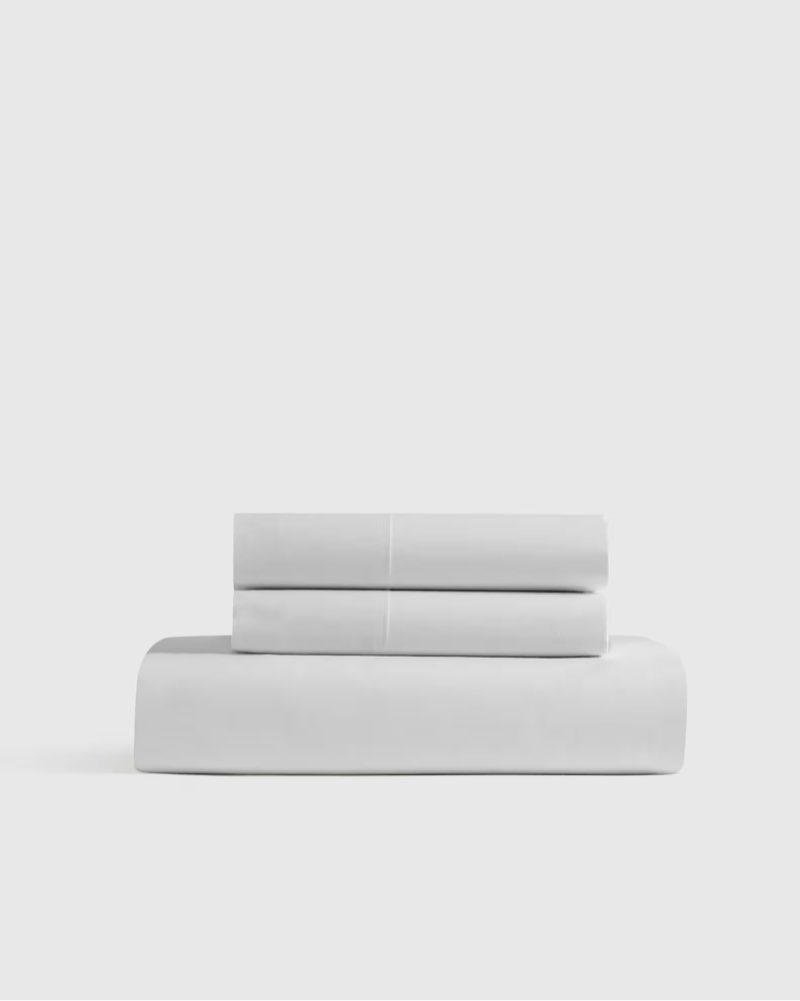 organic crisp percale fitted sheet set king
