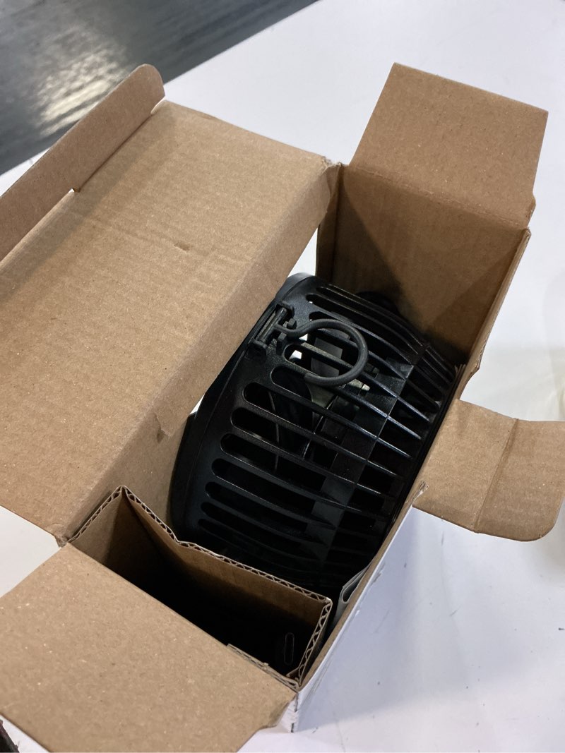 Condition photo showing Good Condition for mainstays 4" 3-speed portable rechargeable fan, flexible tripod and digital display, black, model#fn1005nbk