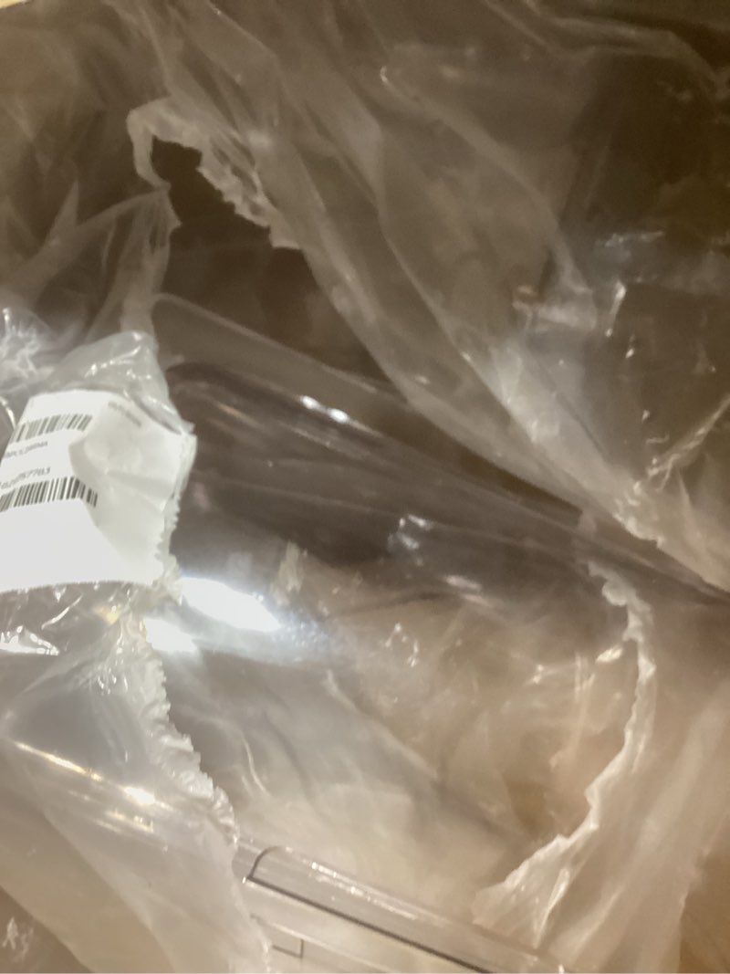 Condition photo showing Good Condition for Half Size Chafing Dish Covers, 6 Pcs Clear Buffet Pan Cover, Roll Top Food Pan Cover, Buffet Dishes Covers for Isolate Dust & Other Dirt, for Fast Food Restaurant, Hotel, Family Gathering Half Size (6Pcs)