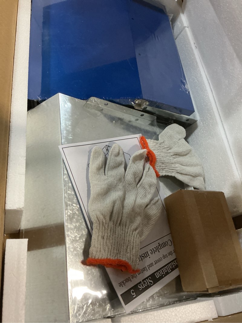 Condition photo showing Good Condition for Galvanized Automatic Dog Feeder,Automatic Gravity-Fed Dog Feeder for Indoor & Outdoor Use,25LBS Capacity Food Dispenser for Small, Medium, and Large Breeds 25 Pound