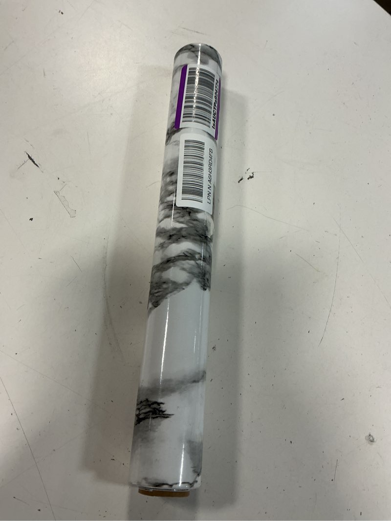 Condition photo showing Good Condition for veelike matte black and white liquid marble contact paper waterproof 15.7''x354'' peel and stick countertop wallpaper for kitchen bathroom table adhesive thick vinyl wrap 15.7" x 354"