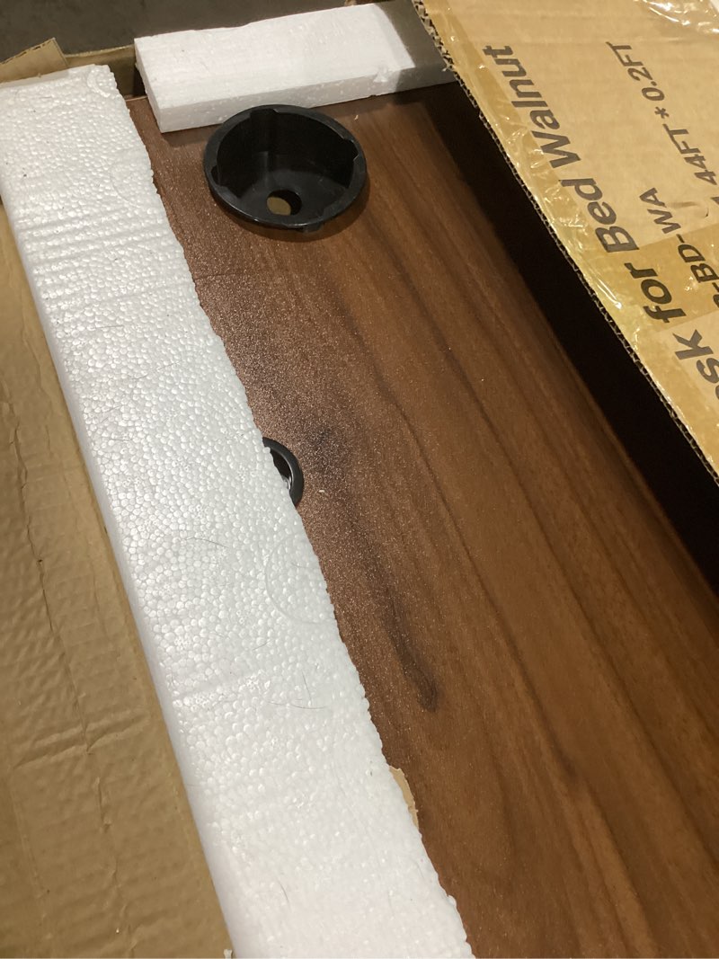 Condition photo showing Good Condition for Laptop Desk for Bed Height Adjustable, Lap Bed Table with USB/Storage Drawer/Cup Holder/Tablet Stand/Book Shelf, Foldable Breakfast Tray Portable for Reading Writing, Sofa & Floor, Walnut